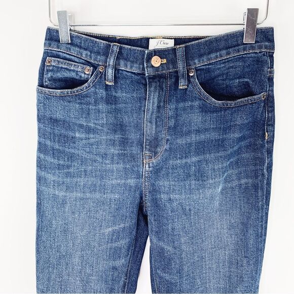 J Crew | Billie Demi Boot Crop Jeans S 27 Distressed Hem - Picture 4 of 14